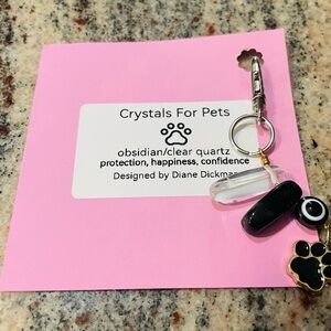 Newly, Handcrafted Crystals For Pets (Dog/Cat Collar)